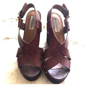 Steve Madden Dark Brown Wedges